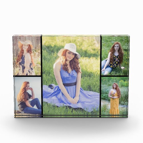 Create Your Own Custom 5 Photo Collage Photo Block