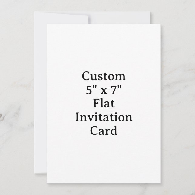 Create your own custom 5" x 7" Flat Invitation (Front)
