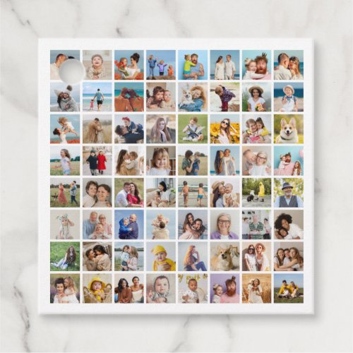 Create Your Own Custom 64 Photo Collage Favor Tags