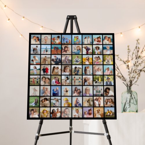 Create Your Own Custom 64 Photo Collage Foam Board