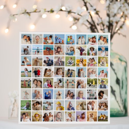 Create Your Own Custom 64 Photo Collage Foam Board