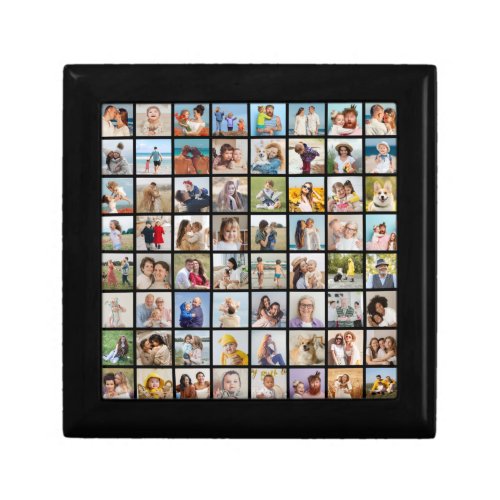 Create Your Own Custom 64 Photo Collage Gift Box