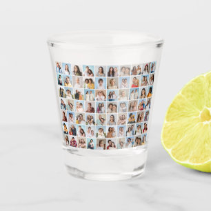 Create Your Own Custom 70 Photo Collage Shot Glass