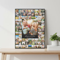 Create Your Own Custom 79 Photo Collage Canvas Print