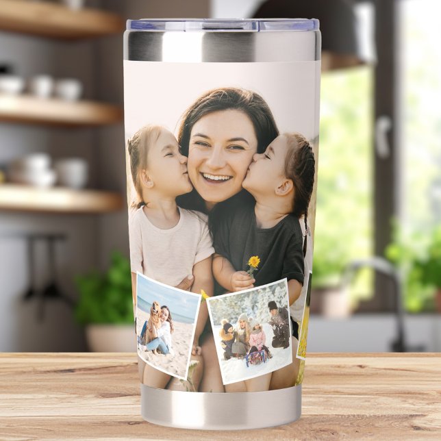 Create Your Own Custom 7 Photo Collage Insulated Tumbler (Creator Uploaded)