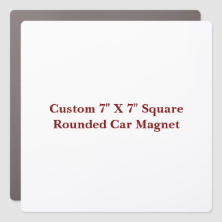 Create Your Own Custom 7" X 7" Square Rounded Car Magnet