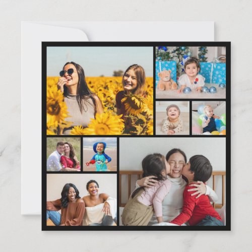Create Your Own Custom 8 Photo Collage Card