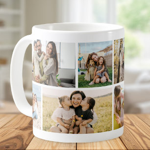 Create Your Own Custom 8 Photo Collage Coffee Mug