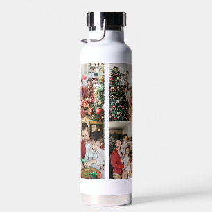 Create Your Own Custom 8 Photo Family Double Side Water Bottle
