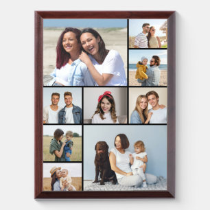 Create Your Own Custom 9 Photo Collage Plaque