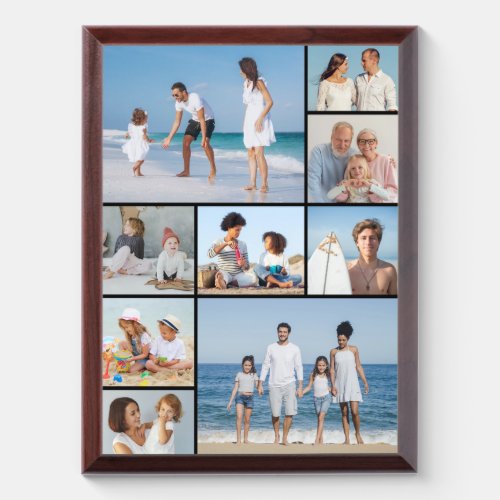 Create Your Own Custom 9 Photo Collage Plaque