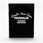 Create Your Own Custom Acrylic Award<br><div class="desc">Create your own custom stuff! Add your own personalized text or redesign this item completely from scratch by replacing the current image(s) displayed on the product with one or more of your own. Visit Brand Builder on Zazzle to view our entire of collection of fully customizable promotional merch, office supplies...</div>