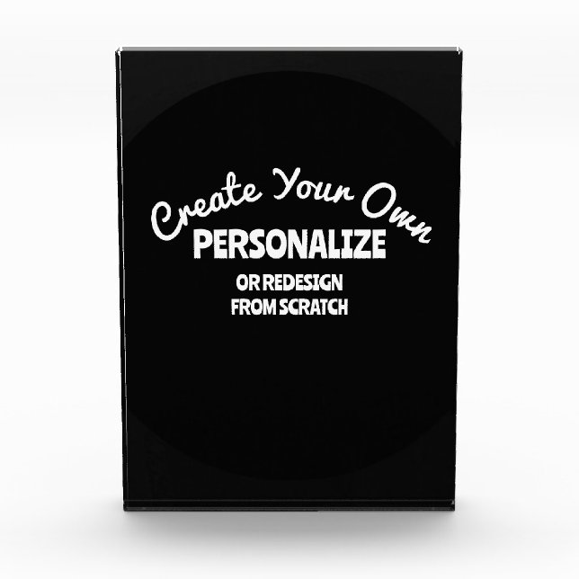 Create Your Own Custom Acrylic Award (Front)