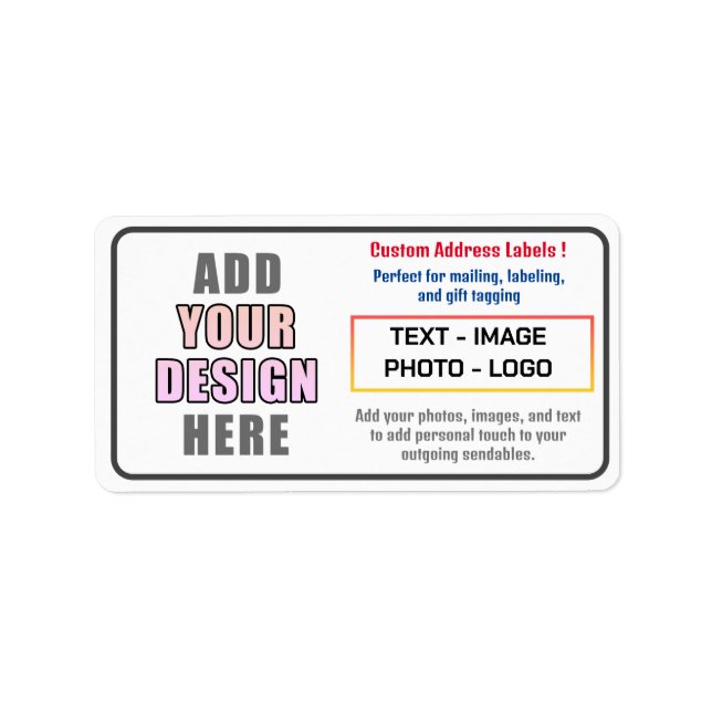 Create your own custom address label for mailing (Front)