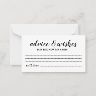 Create your own custom advice and wishes card