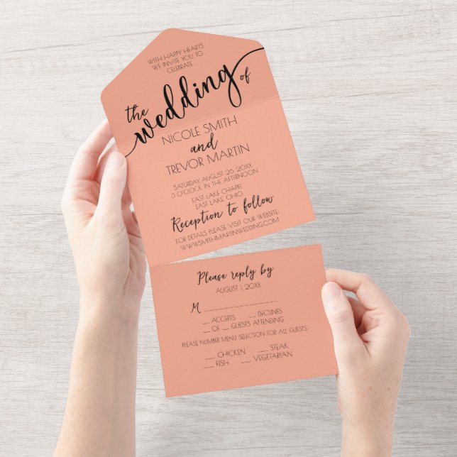 Create Your Own Custom All In One Invitation (Tearaway)