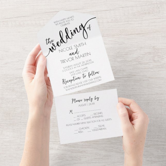 Create Your Own Custom All In One Invitation (Tearaway)