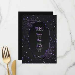Create Your Own Custom Art Deco Framed Stars Menu