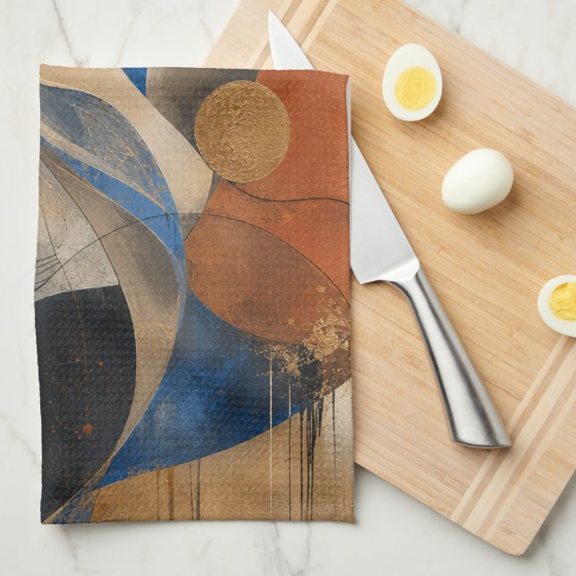 Create your own custom art kitchen towel (Quarter Fold)