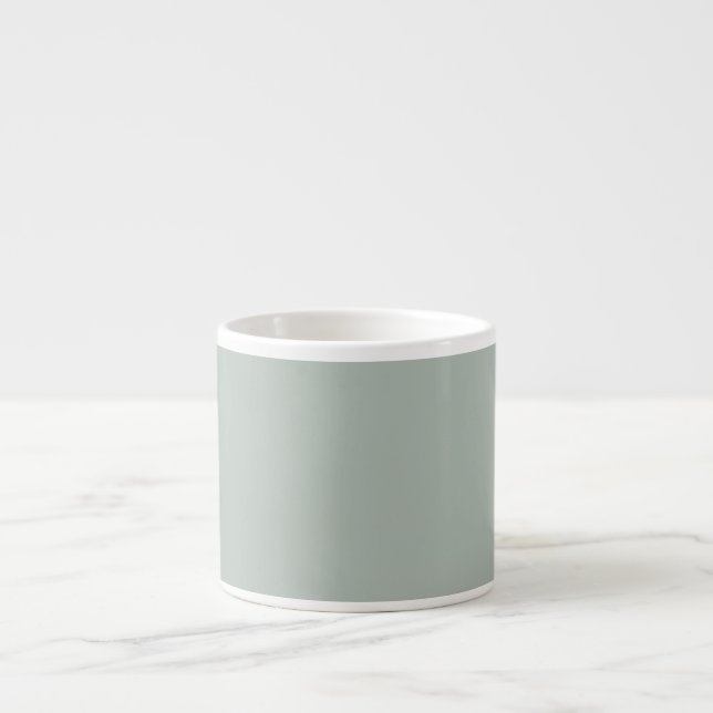 Create Your Own Custom Ash Grey Espresso Cup (Front)