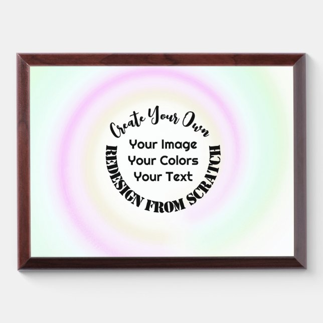 Create Your Own Custom Award Plaque (Horizontal)