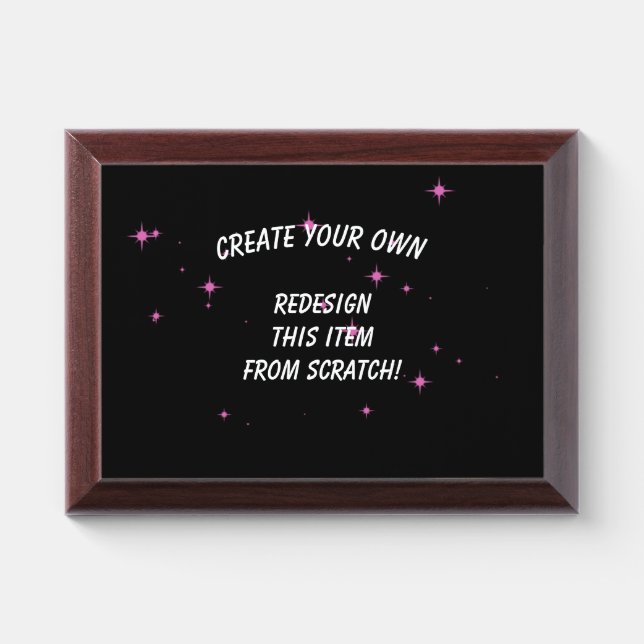 Create Your Own Custom Award Plaque (Horizontal)