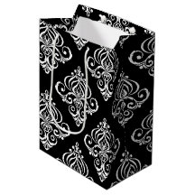 Create Your Own Custom B&W Damask