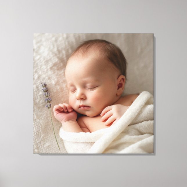Create your own custom baby canvas print (Front)