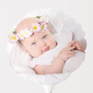 Create Your Own   Custom Baby Photo First Birthday Balloon