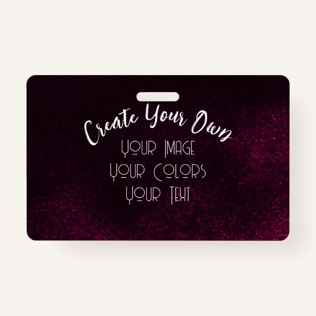 Create Your Own Custom Badge (Front)