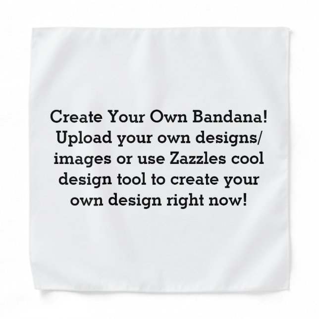 Create Your Own Custom   Bandana (Front)