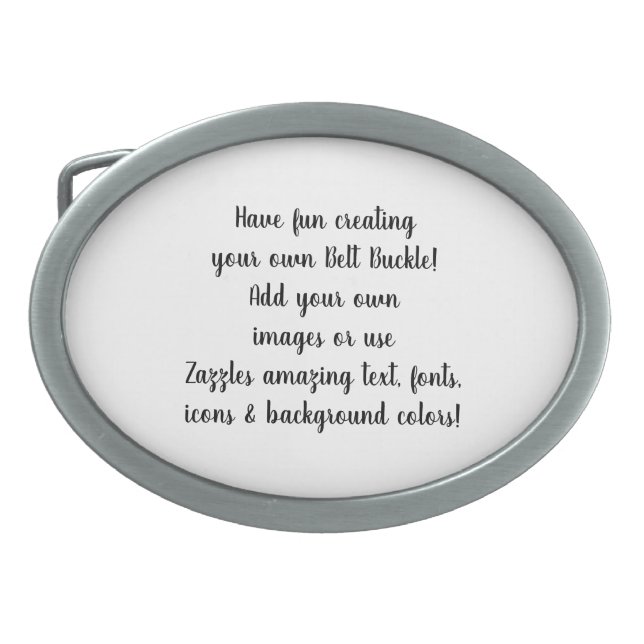 Create your Own Custom  Belt Buckle (Front)