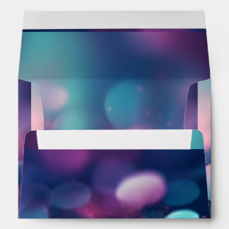 Create Your Own Custom Big Blue Pink Bokeh Envelope