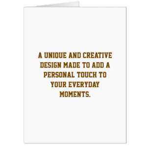 Create Your Own Custom Big Card, (18" x 24") Card