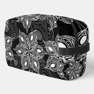 Create Your Own Custom Black Vintage Flowers Dopp Kit