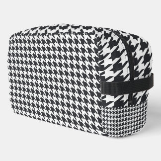 Create Your Own Custom Black & White Houndstooth Dopp Kit