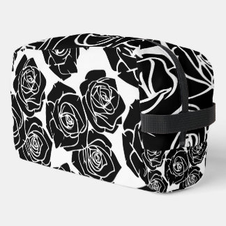 Create Your Own Custom Black & White Roses Dopp Kit