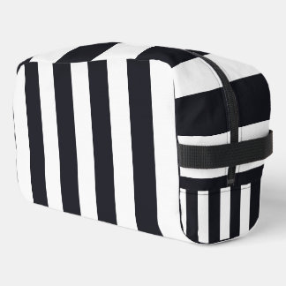 Create Your Own Custom Black & White Stripes Dopp Kit