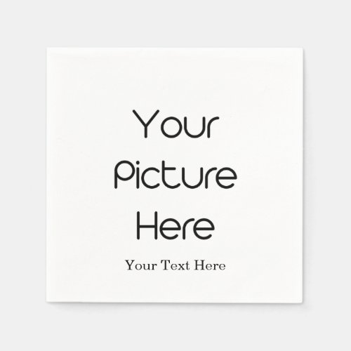 Create Your Own Custom Blank Template Photo Design Napkins