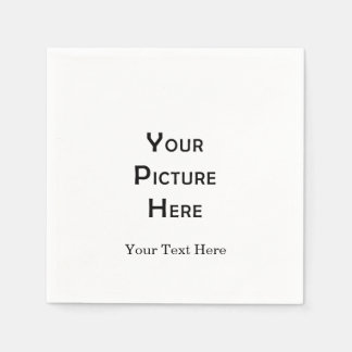 Create Your Own Custom Blank Template Photo Design Napkins