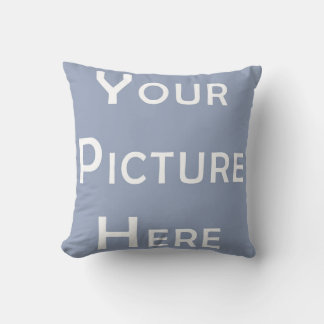 Create Your Own Custom Blank Template Photo Design Throw Pillow