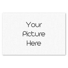 Create Your Own Custom Blank Template Photo Design Tissue Paper
