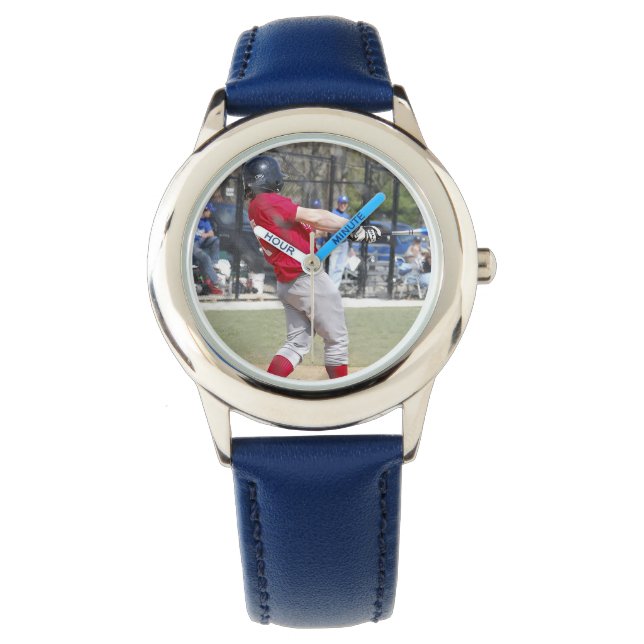 Create Your Own Custom Blue Numbered Bezel Watch (Front)