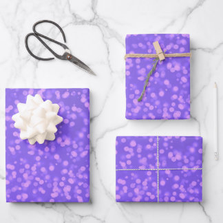 Create Your Own Custom Bokeh Spots Pattern Wrapping Paper Sheets