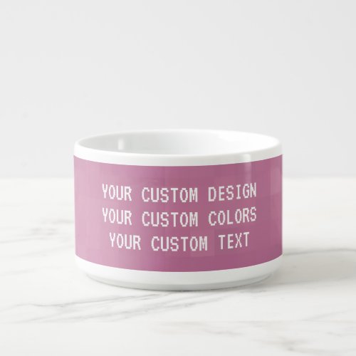 Create Your Own Custom Bowl