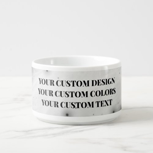 Create Your Own Custom Bowl
