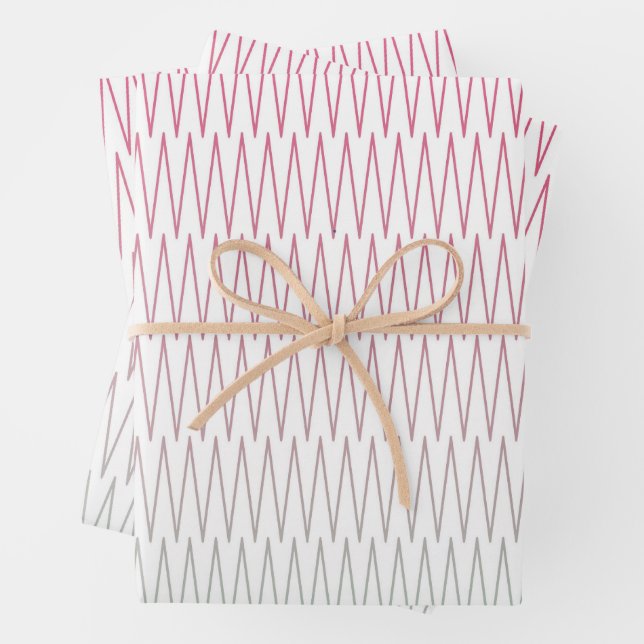 Create Your Own Custom Branded Herringbone Wrapping Paper Sheets (In situ)