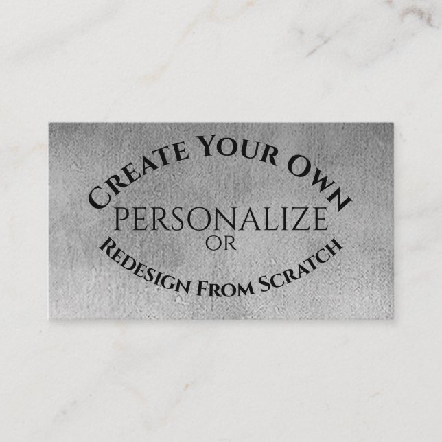 Create Your Own Custom Business Card (Front)
