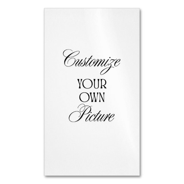 Create Your Own Custom Business Card Magnet (Front Vertical)