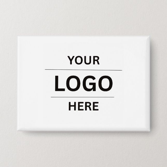 Create Your Own Custom Business Logo Button (Front)